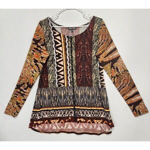 Max & Rina Women's Casual Multicolor Dressy Y2K Top Size S‎